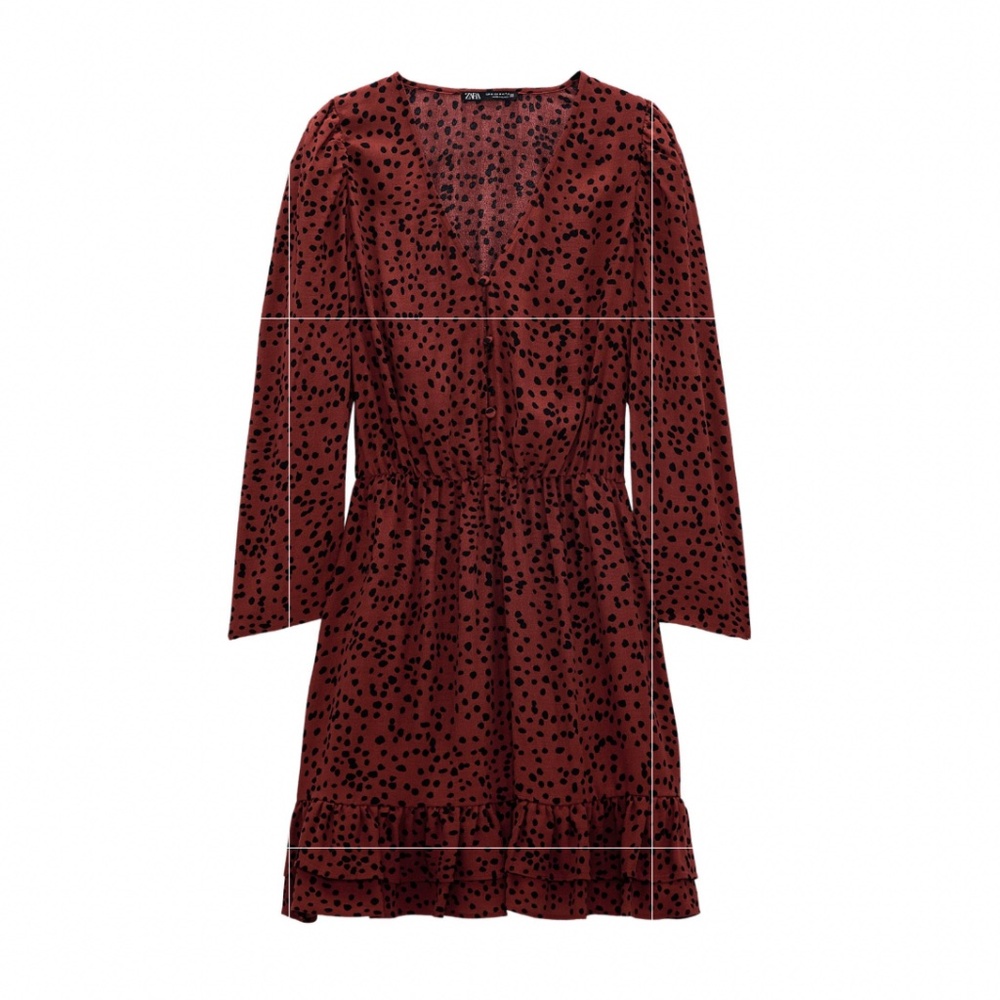 leopard burgundy dress